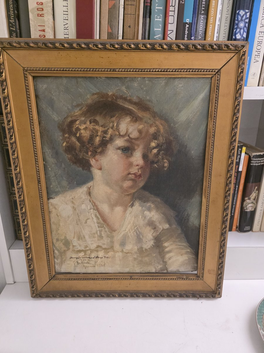 "Francesco De Nicola (Musellaro 1882 – Napoli 1961), "Ritratto di fanciulla"-photo-6