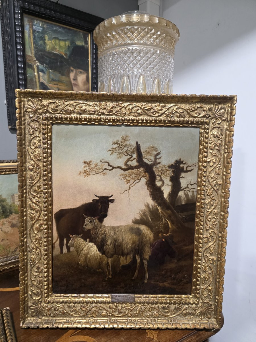 Olio su tavola fiammingo firmato Wolfert Jan Baptist  (Anversa, 1625/1687)-photo-4