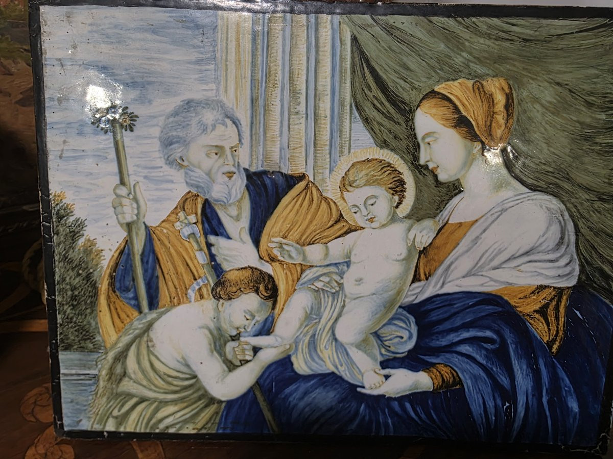 Prima metà del XVIII secolo, Mattonella Castelli, Sacra Famiglia-photo-2