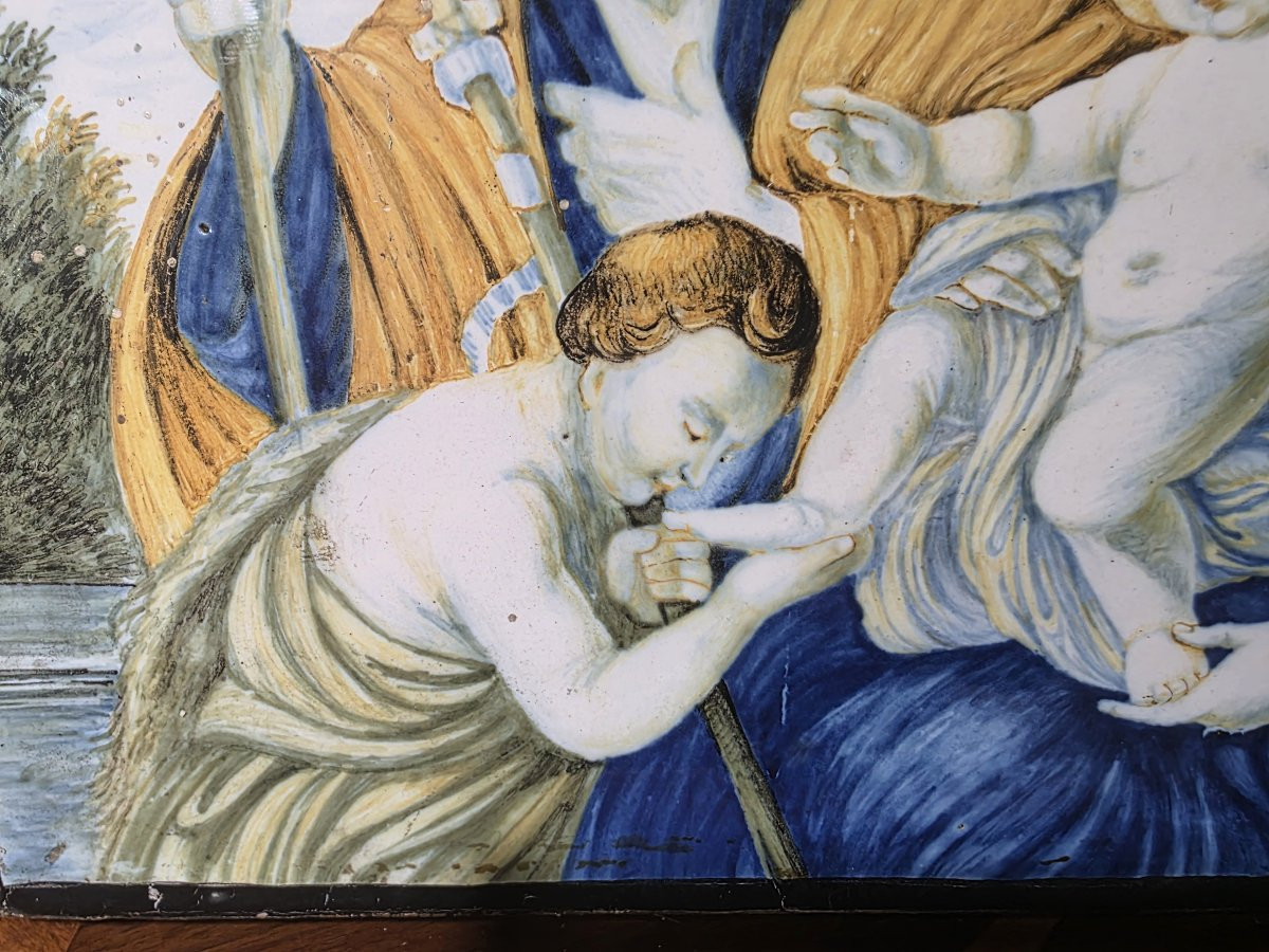 Prima metà del XVIII secolo, Mattonella Castelli, Sacra Famiglia-photo-4