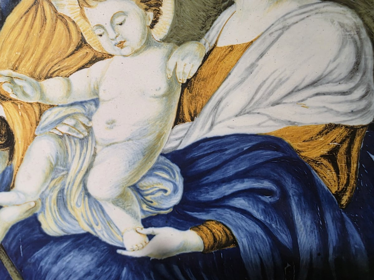 Prima metà del XVIII secolo, Mattonella Castelli, Sacra Famiglia-photo-4