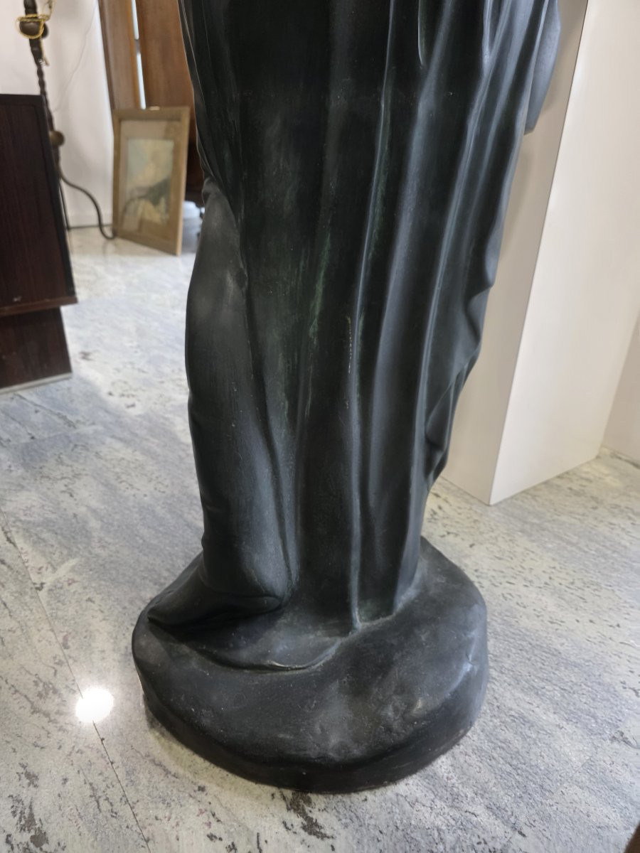 Scultura in bronzo di Ebe, dal modello Thorwaldsen - primi del XX secolo-photo-5