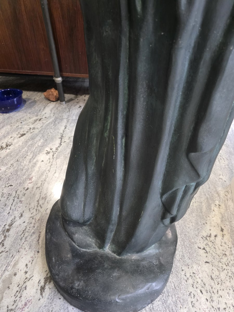 Scultura in bronzo di Ebe, dal modello Thorwaldsen - primi del XX secolo-photo-6