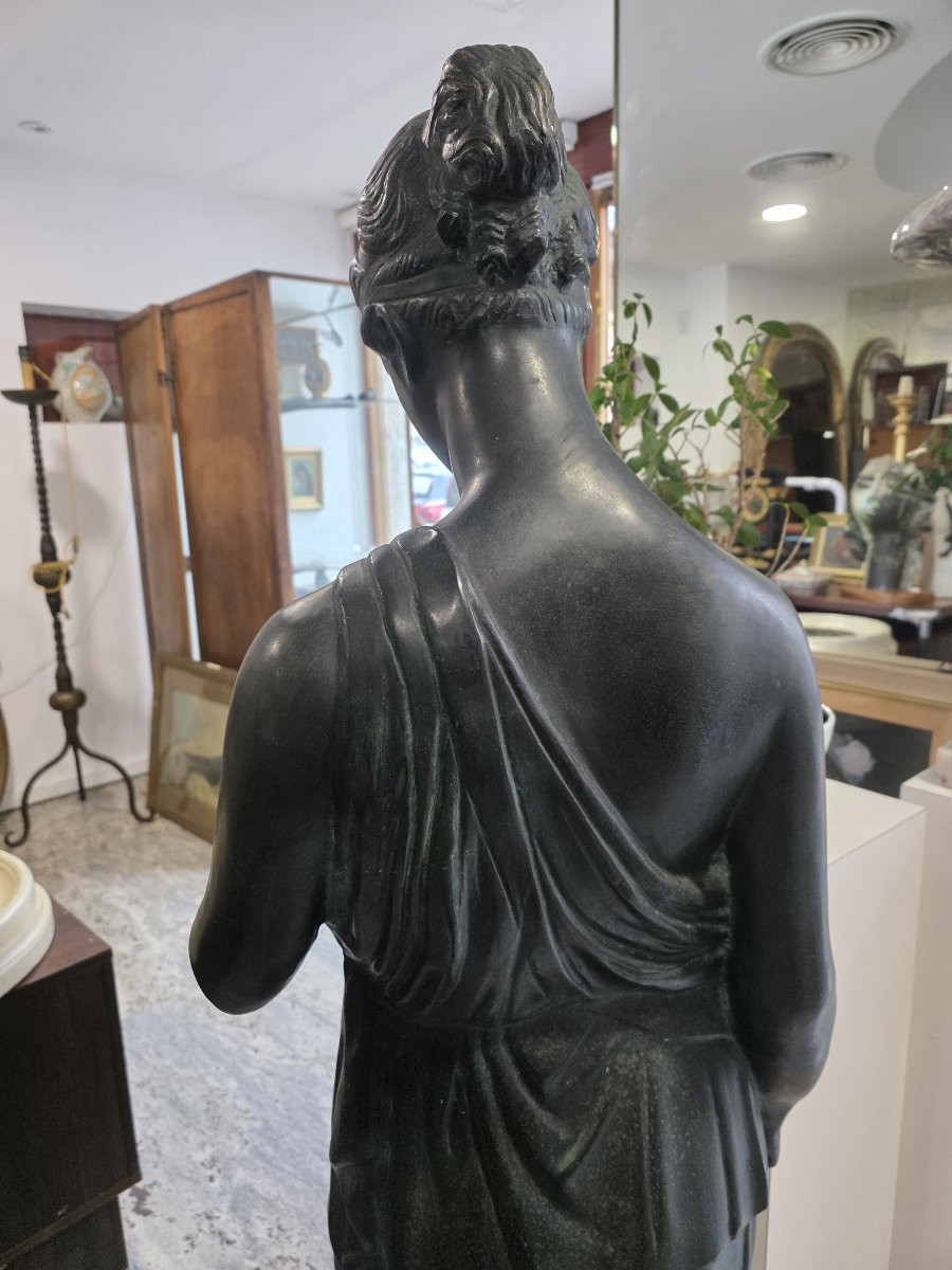 Scultura in bronzo di Ebe, dal modello Thorwaldsen - primi del XX secolo-photo-7