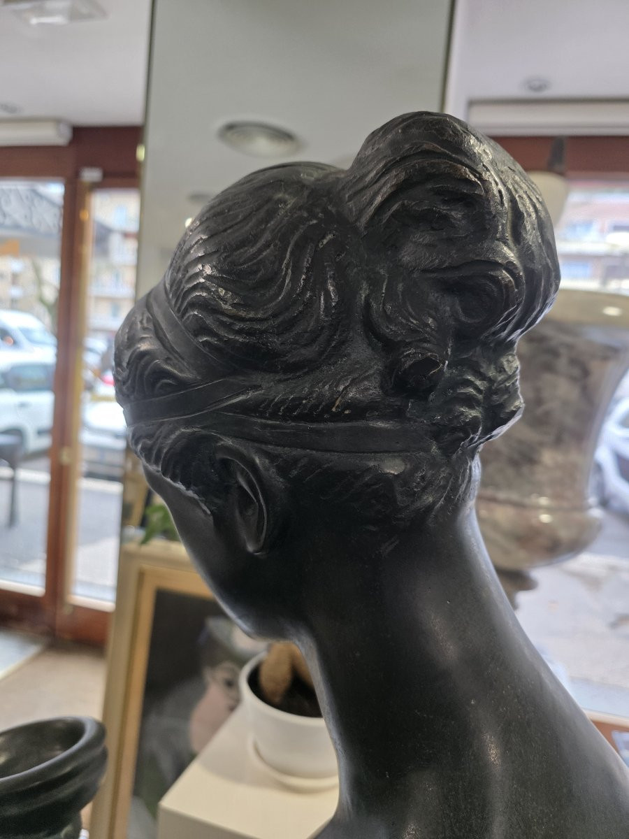 Scultura in bronzo di Ebe, dal modello Thorwaldsen - primi del XX secolo-photo-8