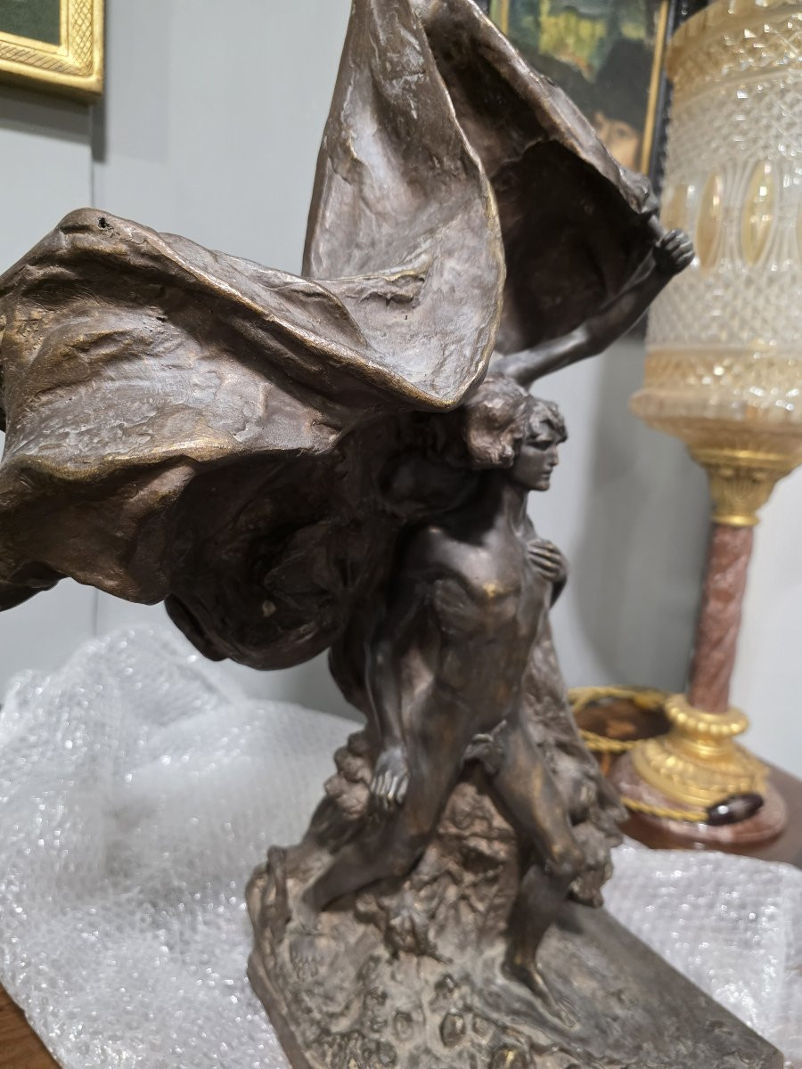 Leonardo Bistolfi (1859-1933) Allegoria della Vittoria-photo-2