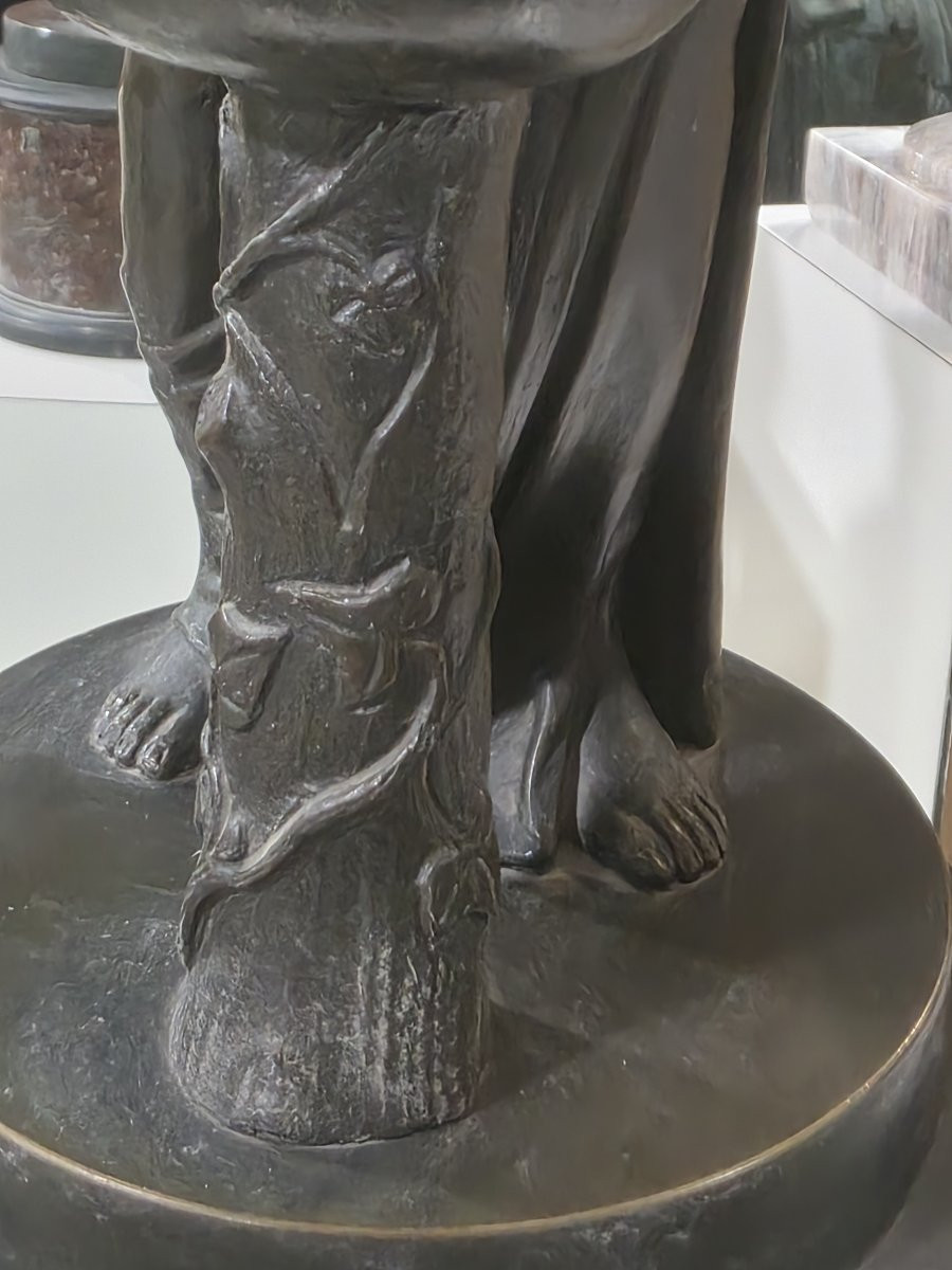 Bronzista Del XIX Secolo scultura raffigurante "Danaide"-photo-2