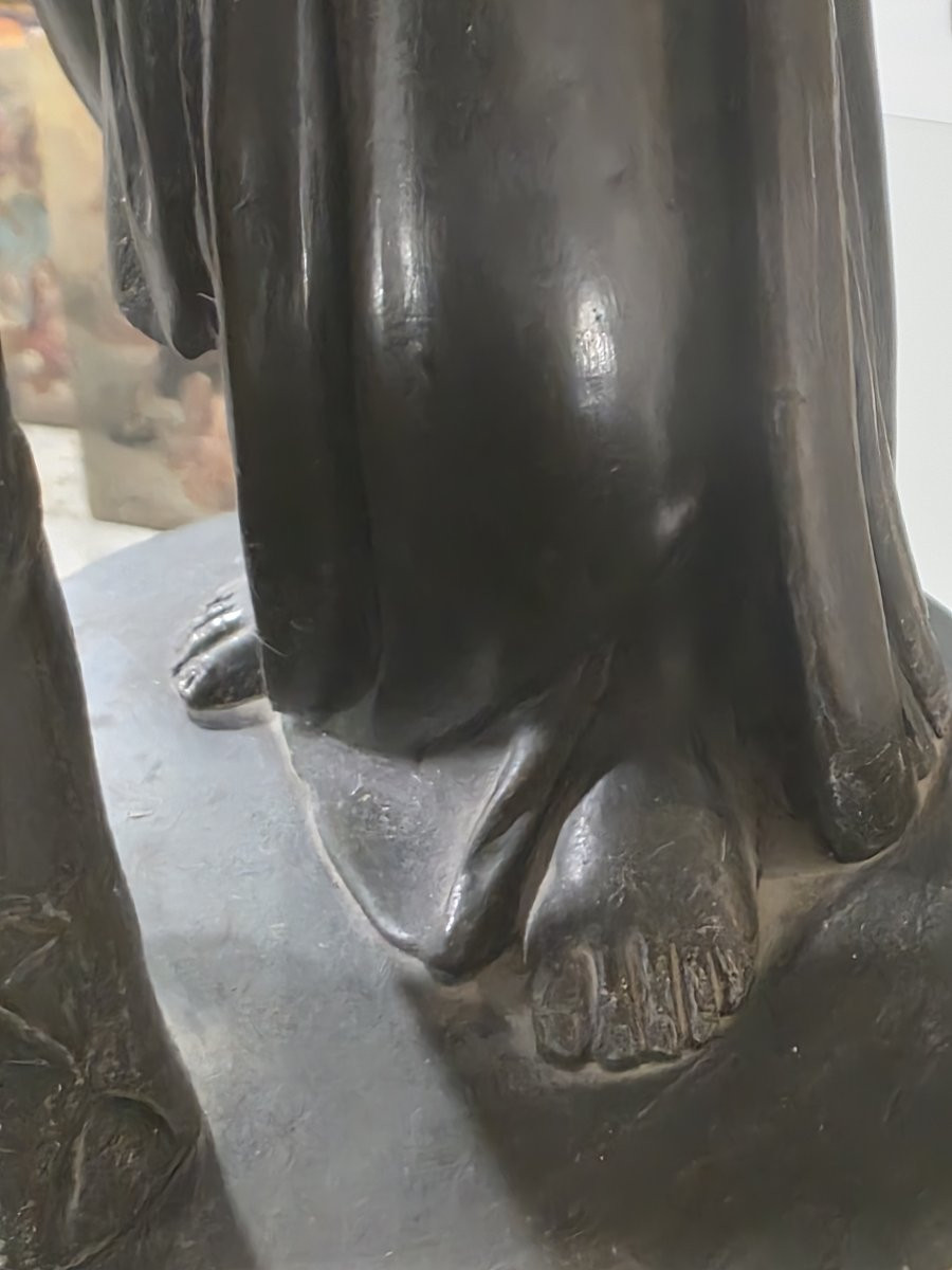 Bronzista Del XIX Secolo scultura raffigurante "Danaide"-photo-3