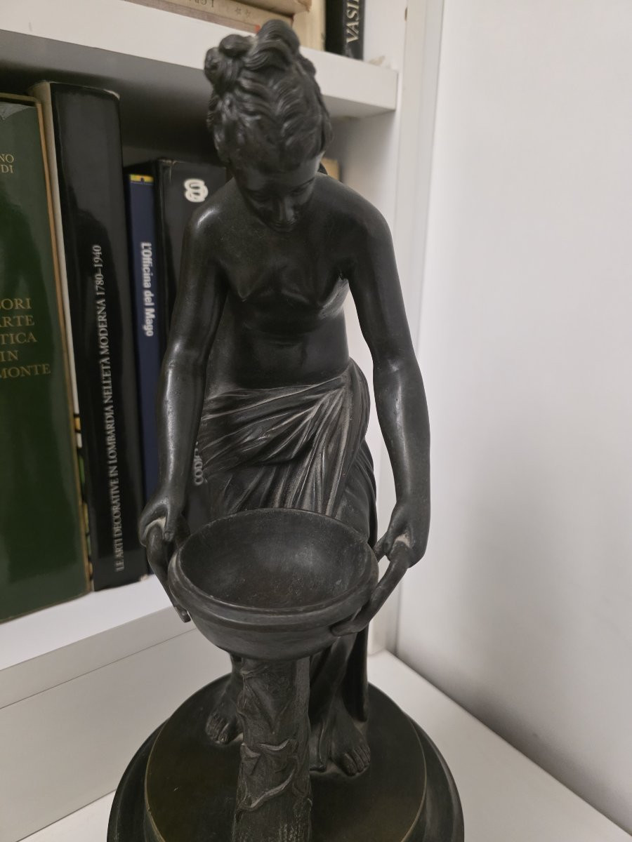 Bronzista Del XIX Secolo scultura raffigurante "Danaide"-photo-4