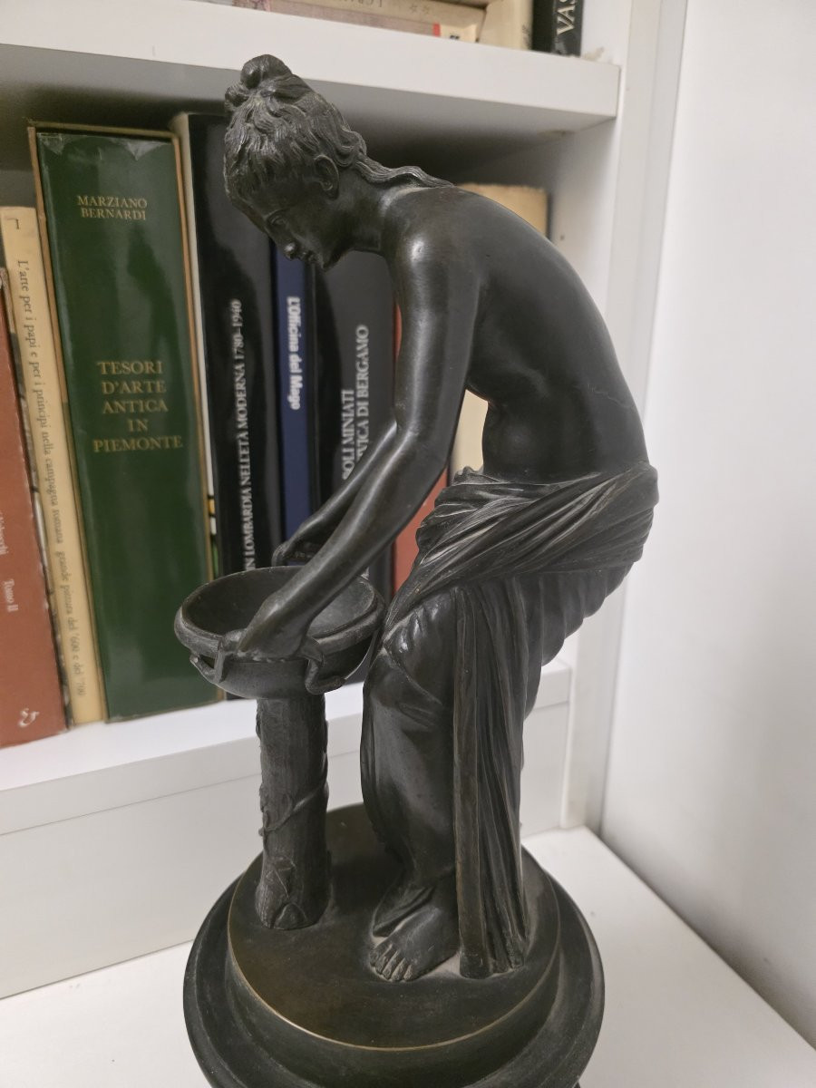 Bronzista Del XIX Secolo scultura raffigurante "Danaide"-photo-7