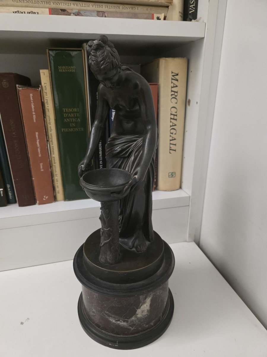 Bronzista Del XIX Secolo scultura raffigurante "Danaide"