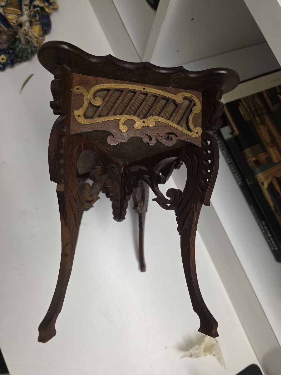 Modellino di tavolo francese con cassetto. Metà ottocento-photo-3