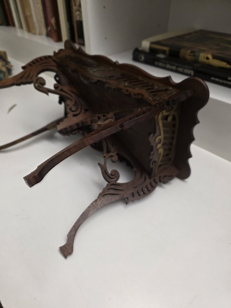 Modellino di tavolo francese con cassetto. Metà ottocento-photo-6