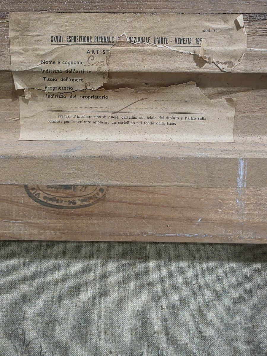 "Donna" , Olio su tela cm  76 x 60   della pittrice Costanza Mennyey Capogrossi-photo-6