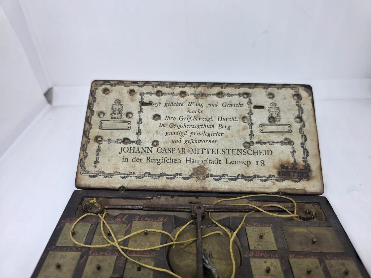 Johann Caspar Mittelstenscheid 1764–1819) bilancia per l'oro-photo-3