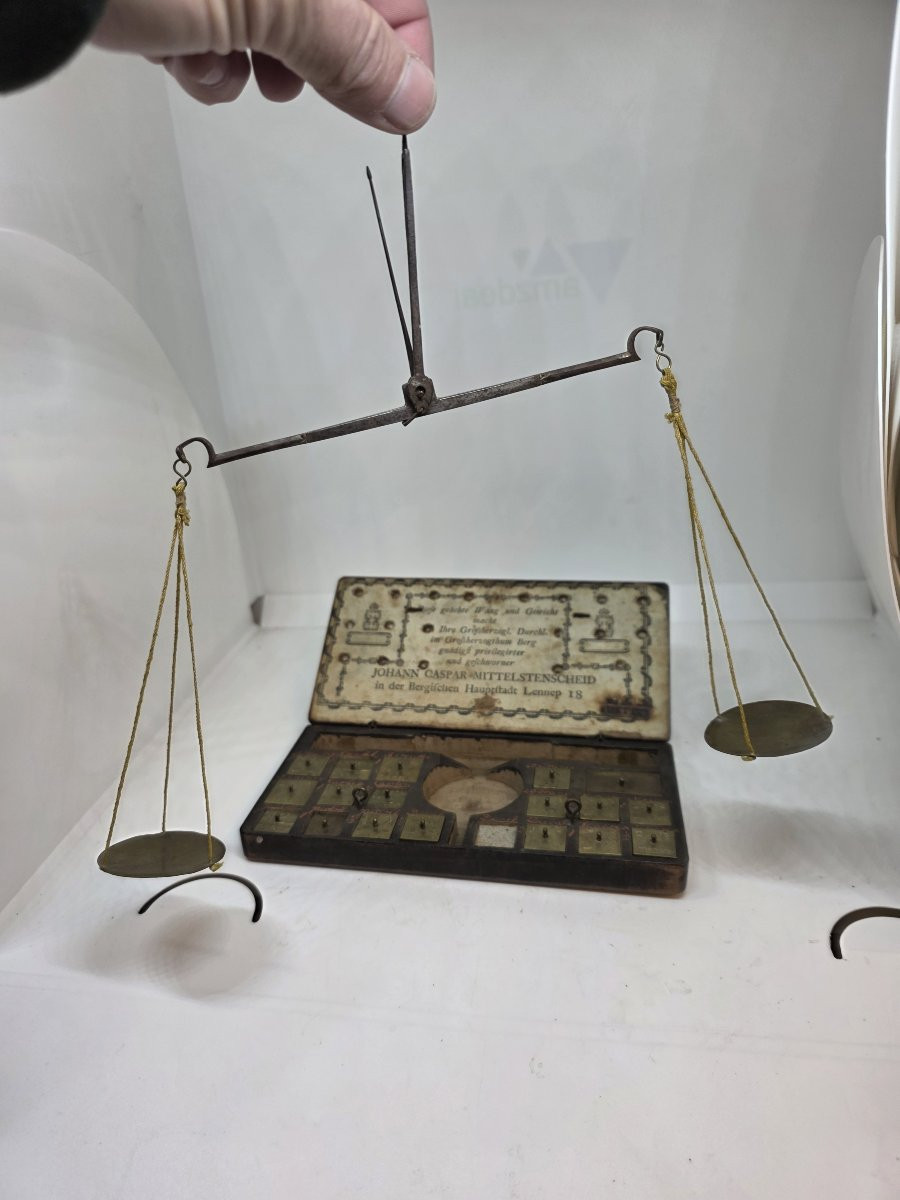 Johann Caspar Mittelstenscheid 1764–1819) bilancia per l'oro-photo-4