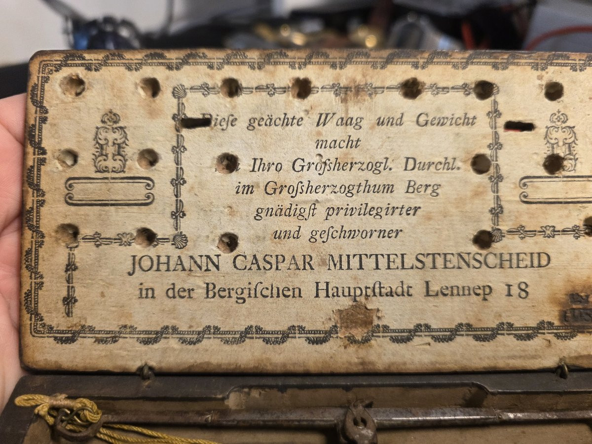 Johann Caspar Mittelstenscheid 1764–1819) bilancia per l'oro-photo-5