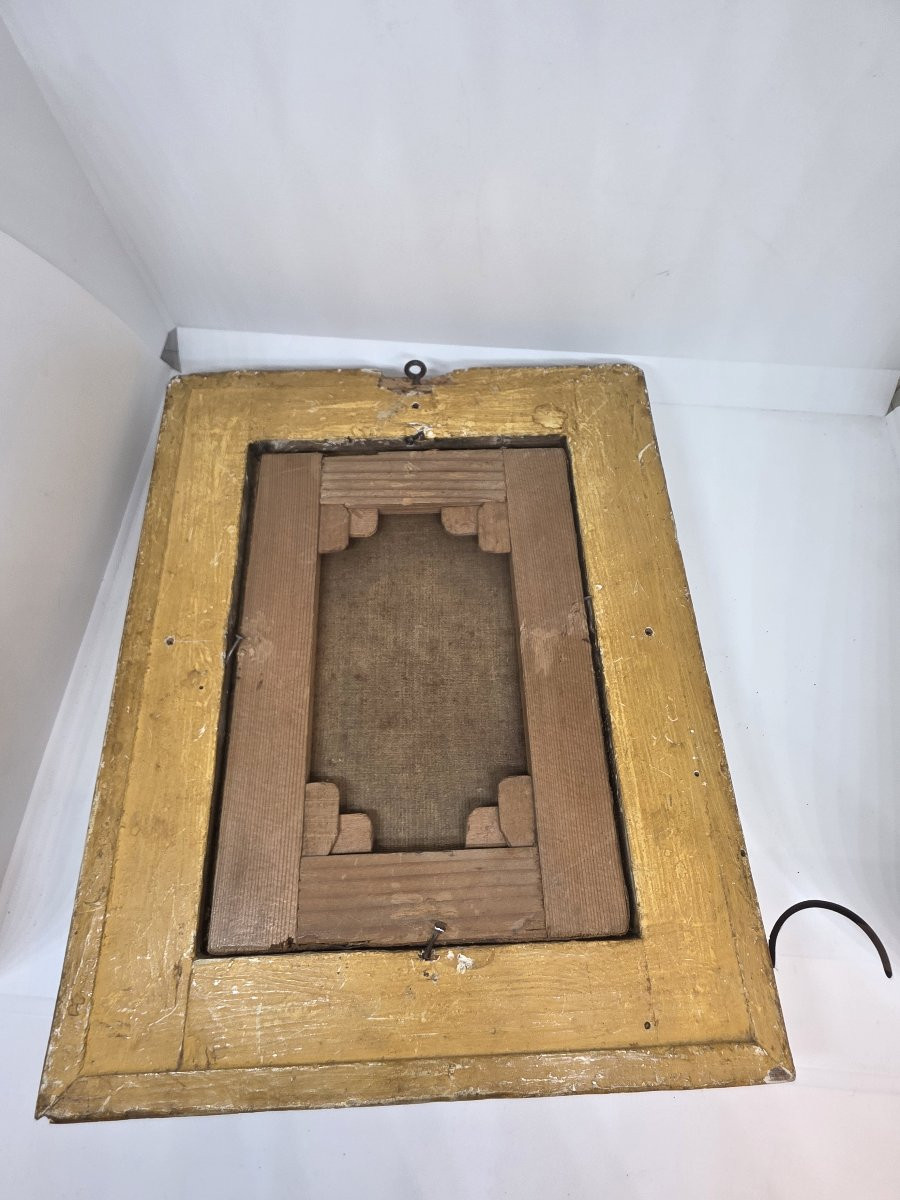 Dipinto raffigurante di San Giuseppe con il Bambino Gesù. Epoca barocca.-photo-4