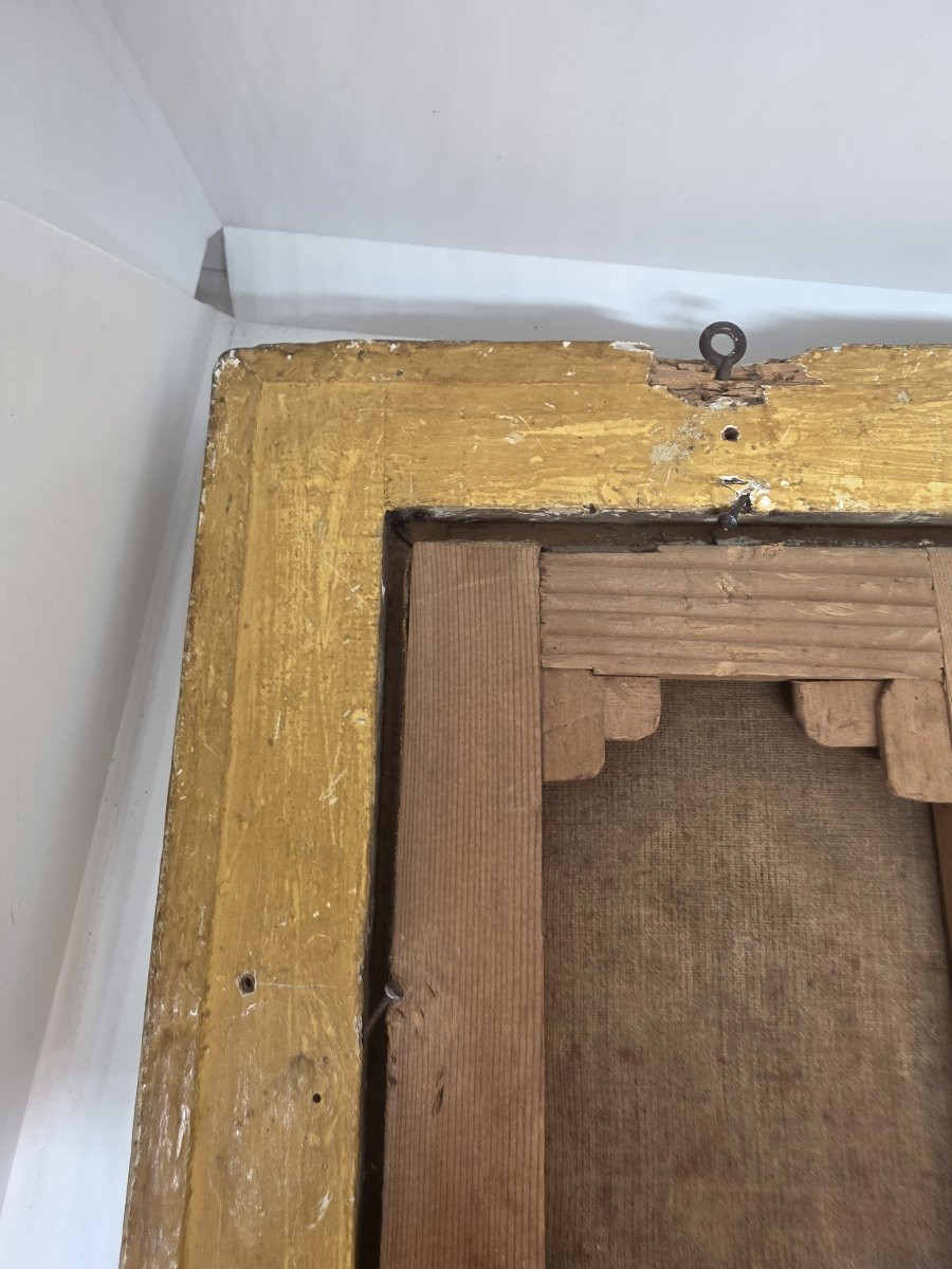 Dipinto raffigurante di San Giuseppe con il Bambino Gesù. Epoca barocca.-photo-5