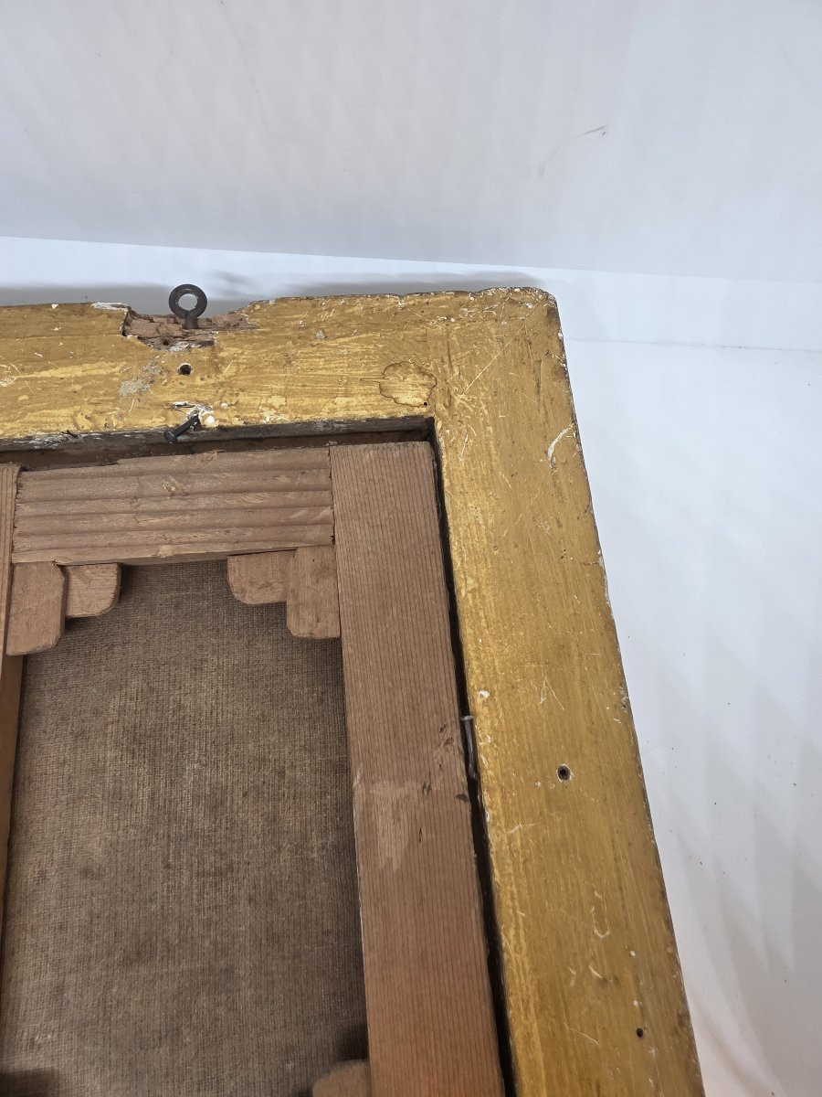 Dipinto raffigurante di San Giuseppe con il Bambino Gesù. Epoca barocca.-photo-6