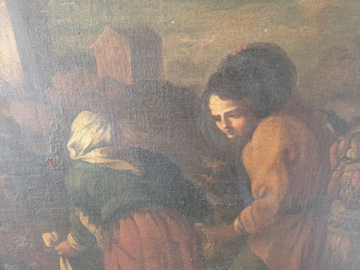 Coppia di oli su tela Antonio Mercurio Amorosi (1660 – 1738)-photo-1