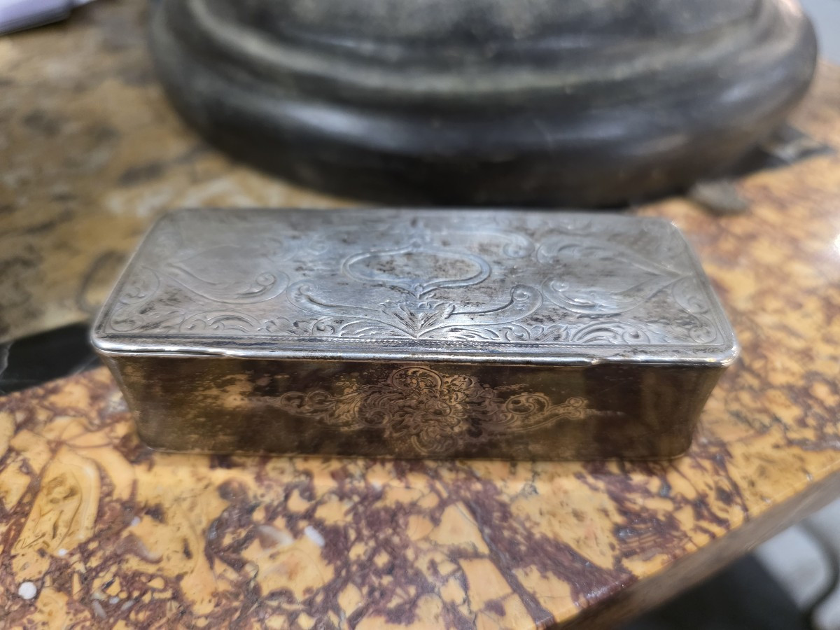 Tabacchiera in argento massiccio - Djion 1781 - 1789 (110 gr)