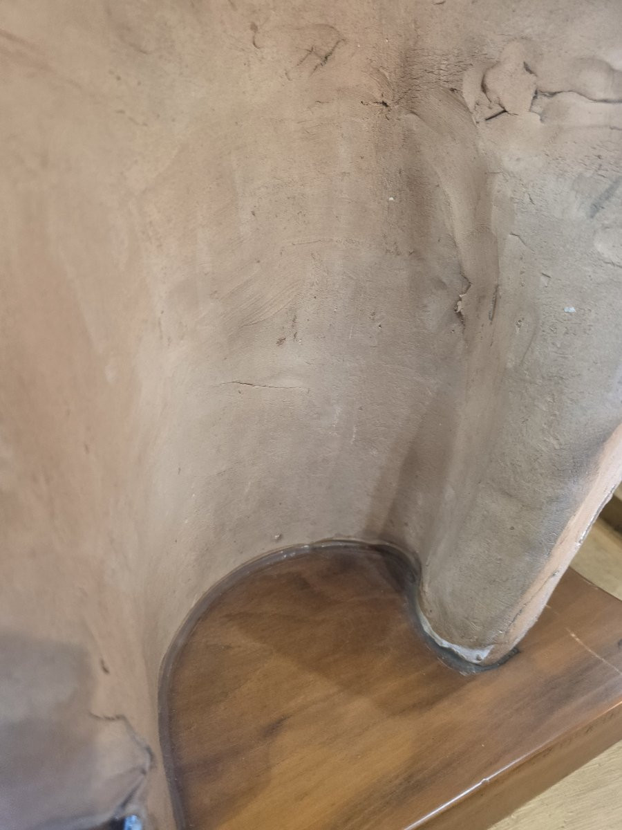 Mascera in terracotta smaltata anni 50/60-photo-5