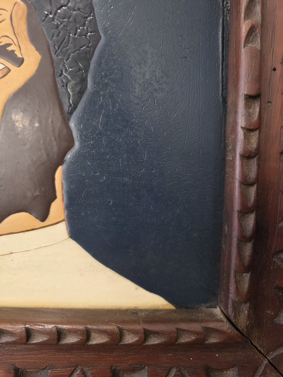 Mattolnella dipinta e cotta sarda attr. a Federico Melis-photo-3