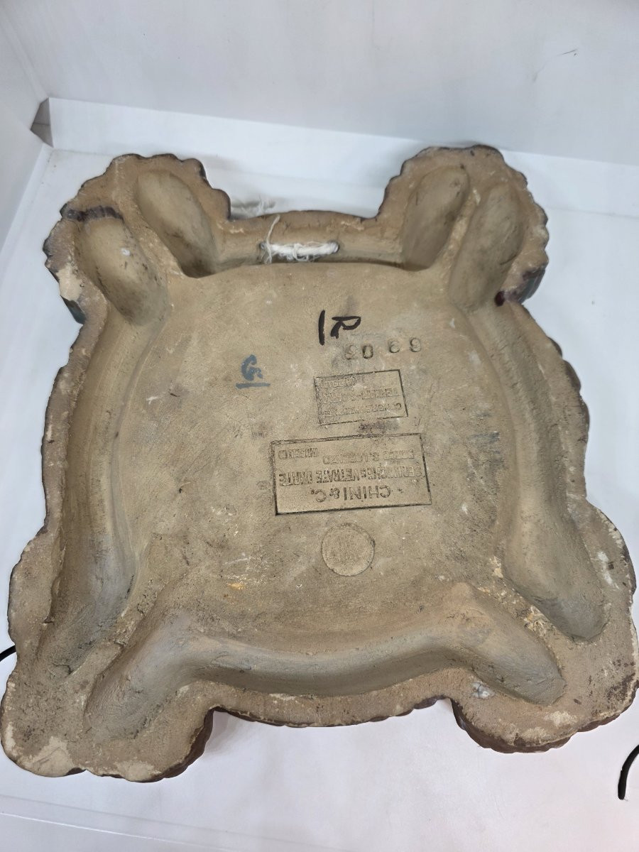 Targa devozionale a lustro "Pax Et Bonum" di Galileo Chini, Fornaci San Lorenzo, circa 1925-photo-3