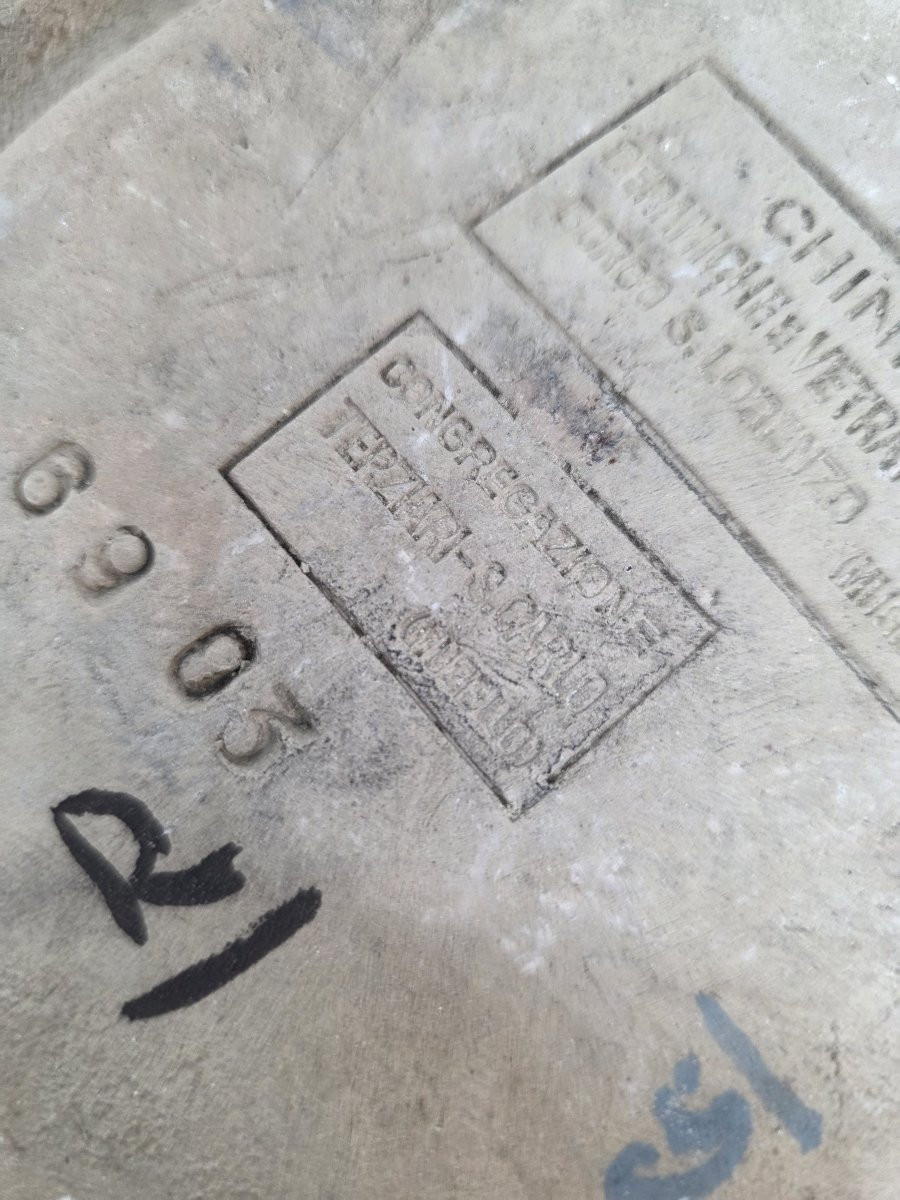 Targa devozionale a lustro "Pax Et Bonum" di Galileo Chini, Fornaci San Lorenzo, circa 1925-photo-3