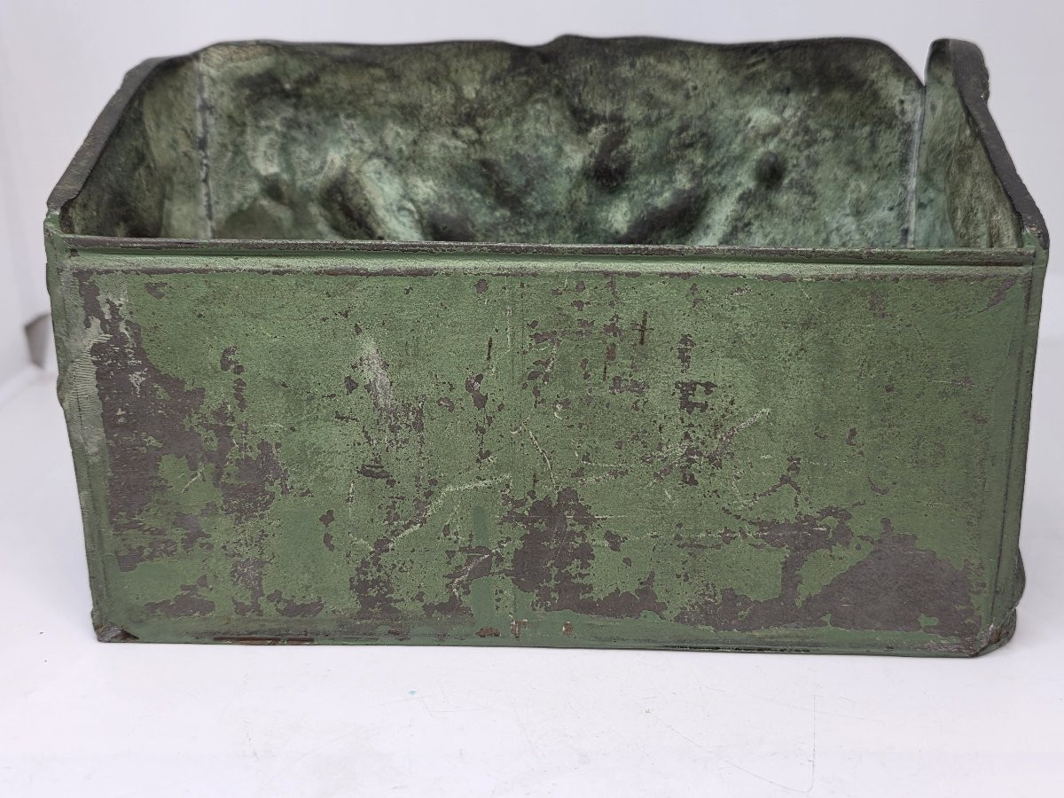 Fioriera in bronzo stile Art Déco francese, ispirata allo stile neogreco Francia, circa anni 20-photo-3