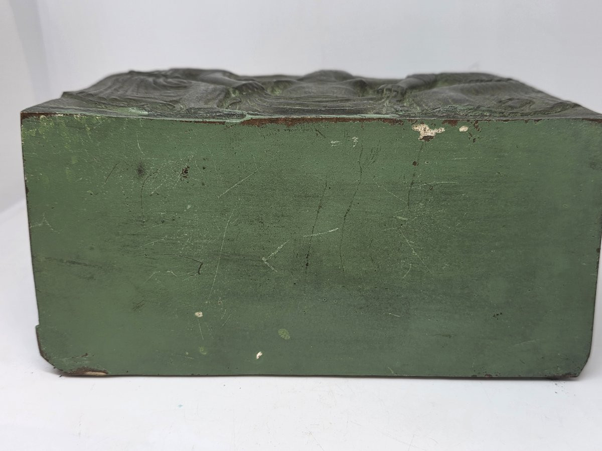 Fioriera in bronzo stile Art Déco francese, ispirata allo stile neogreco Francia, circa anni 20-photo-1