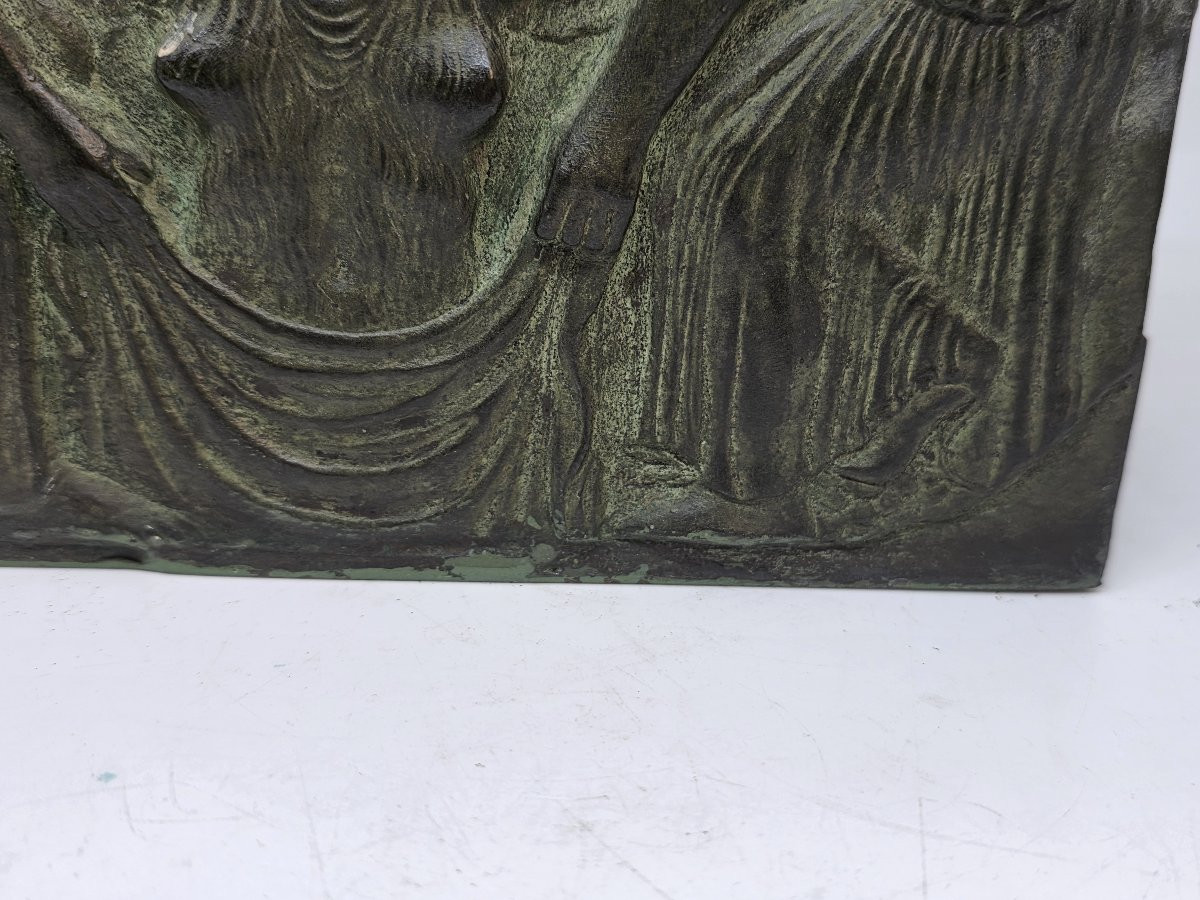 Fioriera in bronzo stile Art Déco francese, ispirata allo stile neogreco Francia, circa anni 20-photo-6