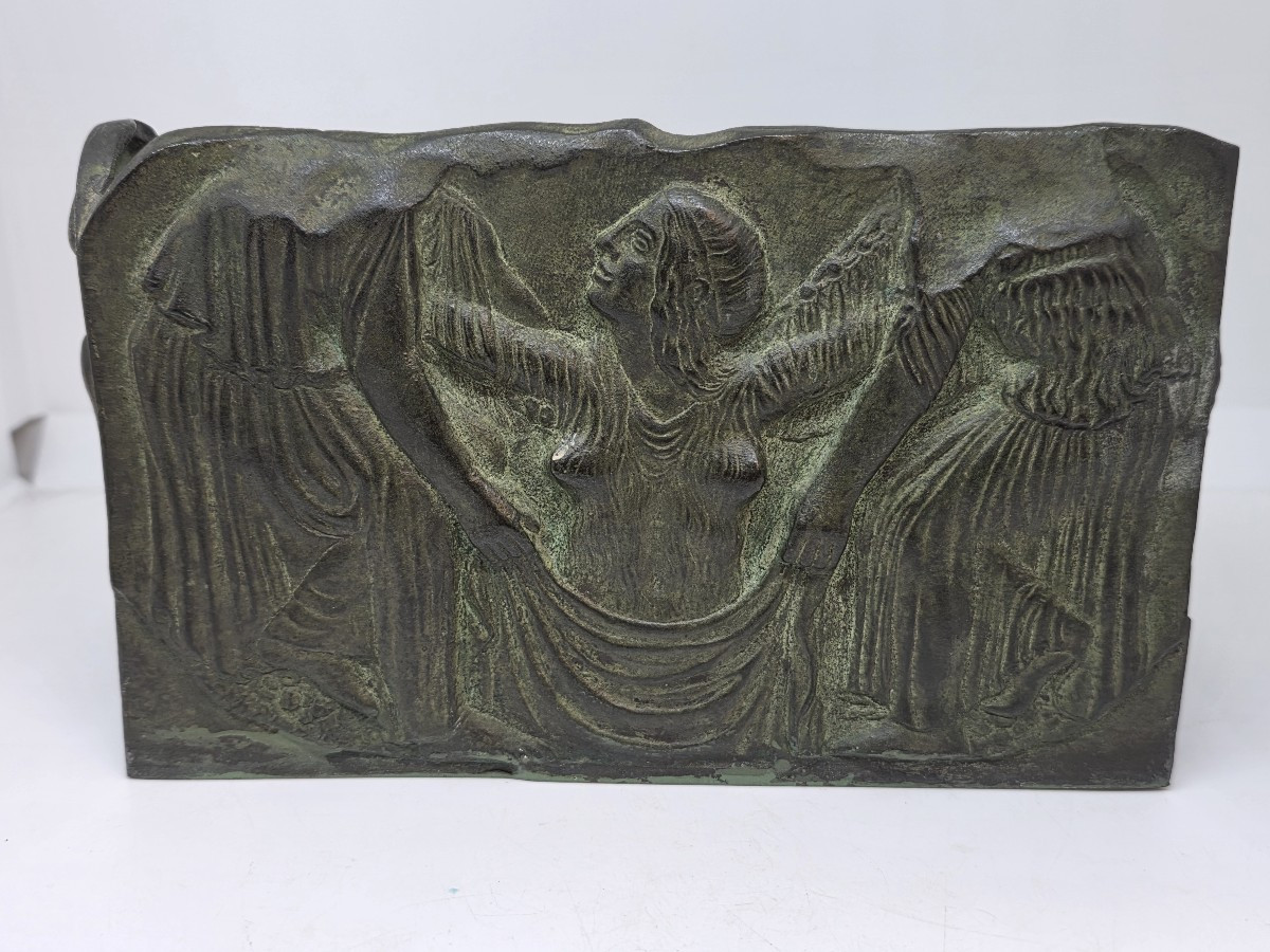 Fioriera in bronzo stile Art Déco francese, ispirata allo stile neogreco Francia, circa anni 20