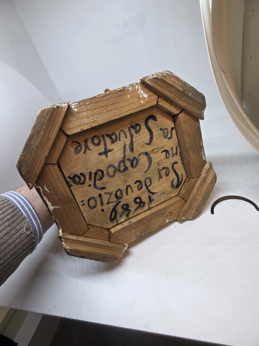 Statua in legno intagliato raffigurante Immacolata Concezione XIX secolo Sicilia-photo-8