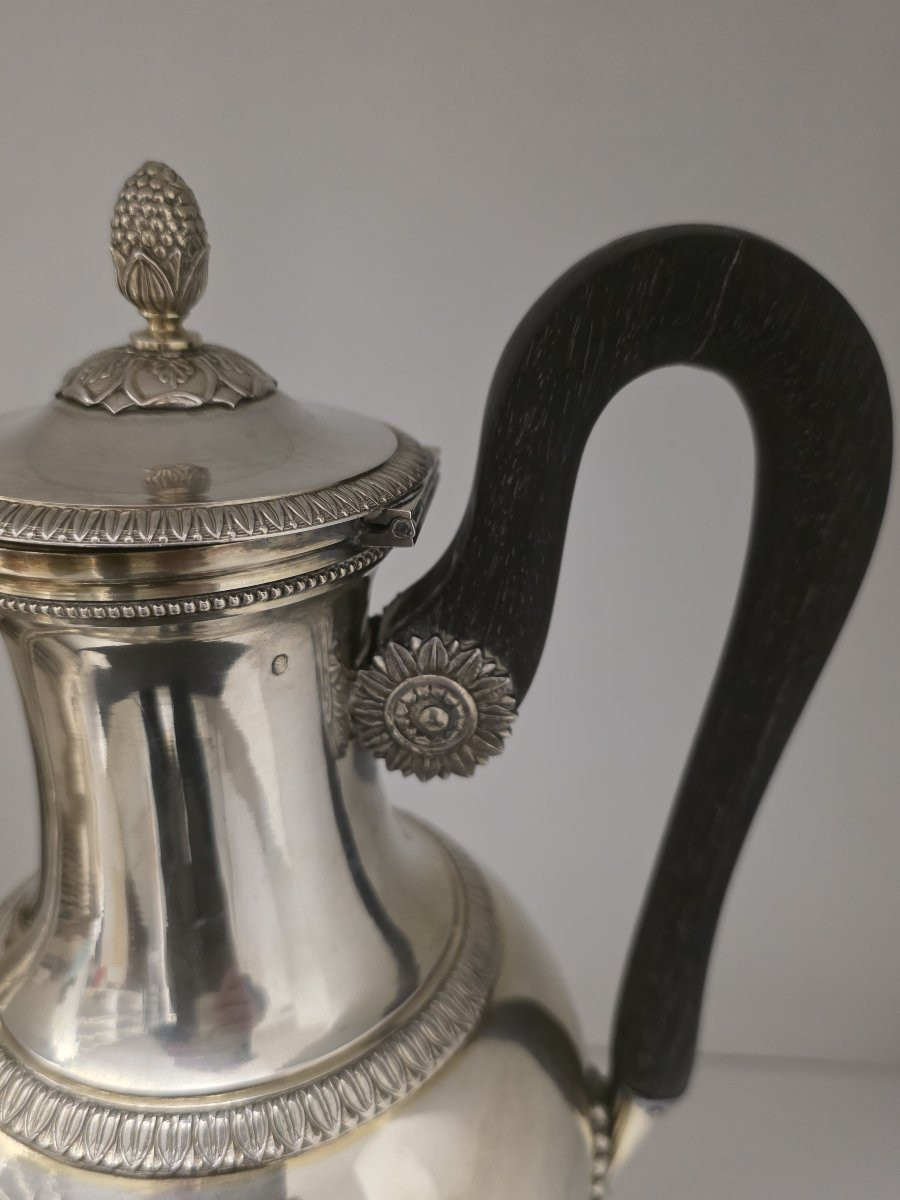 Caffettiera in argento titolo 950 Impero Parigi-photo-2