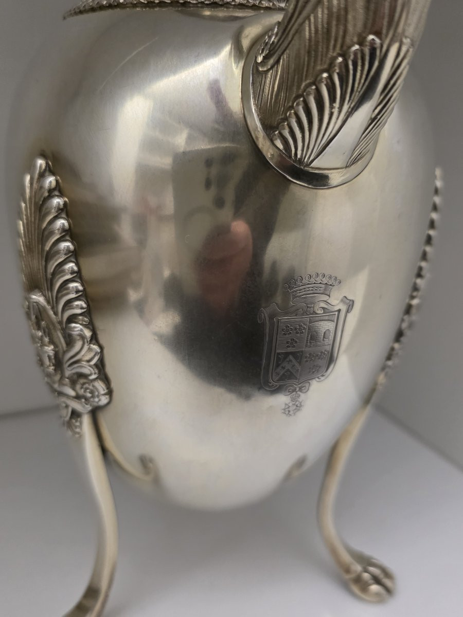 Caffettiera in argento titolo 950 Impero Parigi-photo-1
