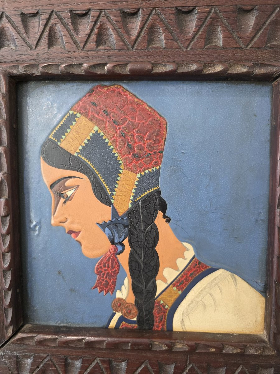 Mattolnella dipinta e cotta sarda attr. a Federico Melis-photo-2