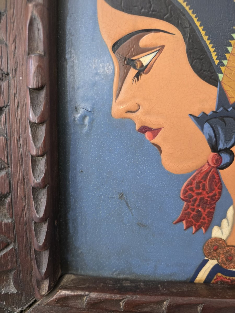 Mattolnella dipinta e cotta sarda attr. a Federico Melis-photo-4