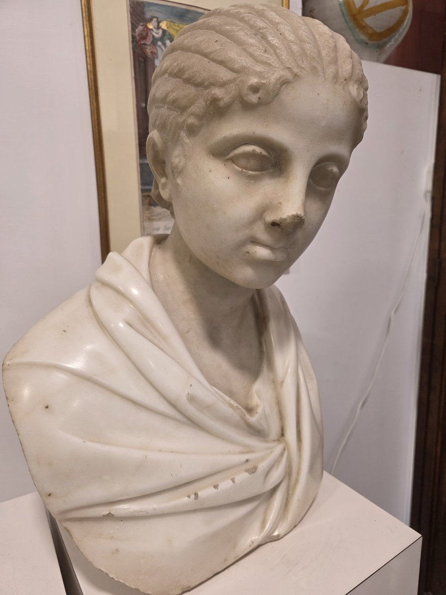 Statua in marmo raffigurante Plautilia Firenze, XVIII secolo-photo-2