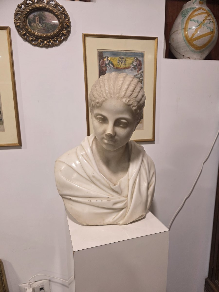 Statua in marmo raffigurante Plautilia Firenze, XVIII secolo-photo-4