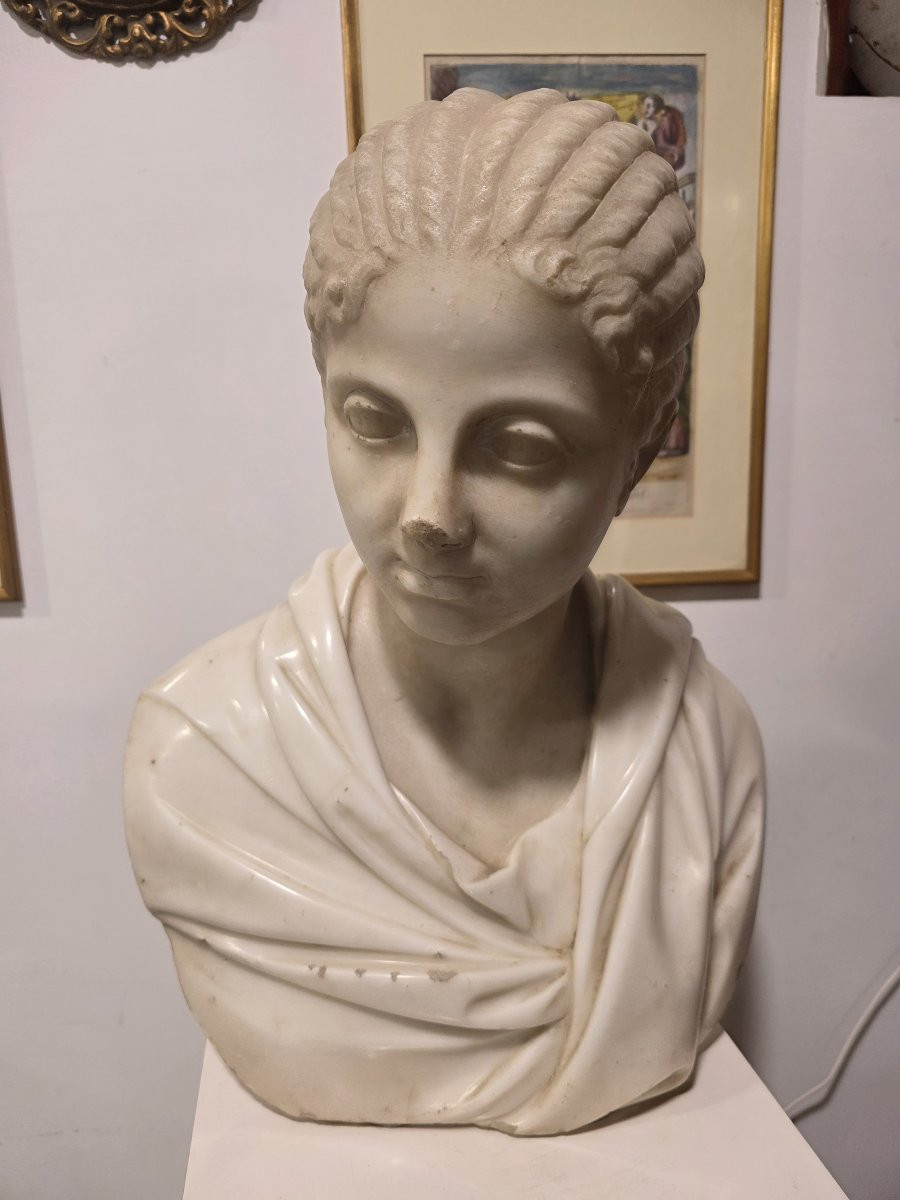 Statua in marmo raffigurante Plautilia Firenze, XVIII secolo-photo-5