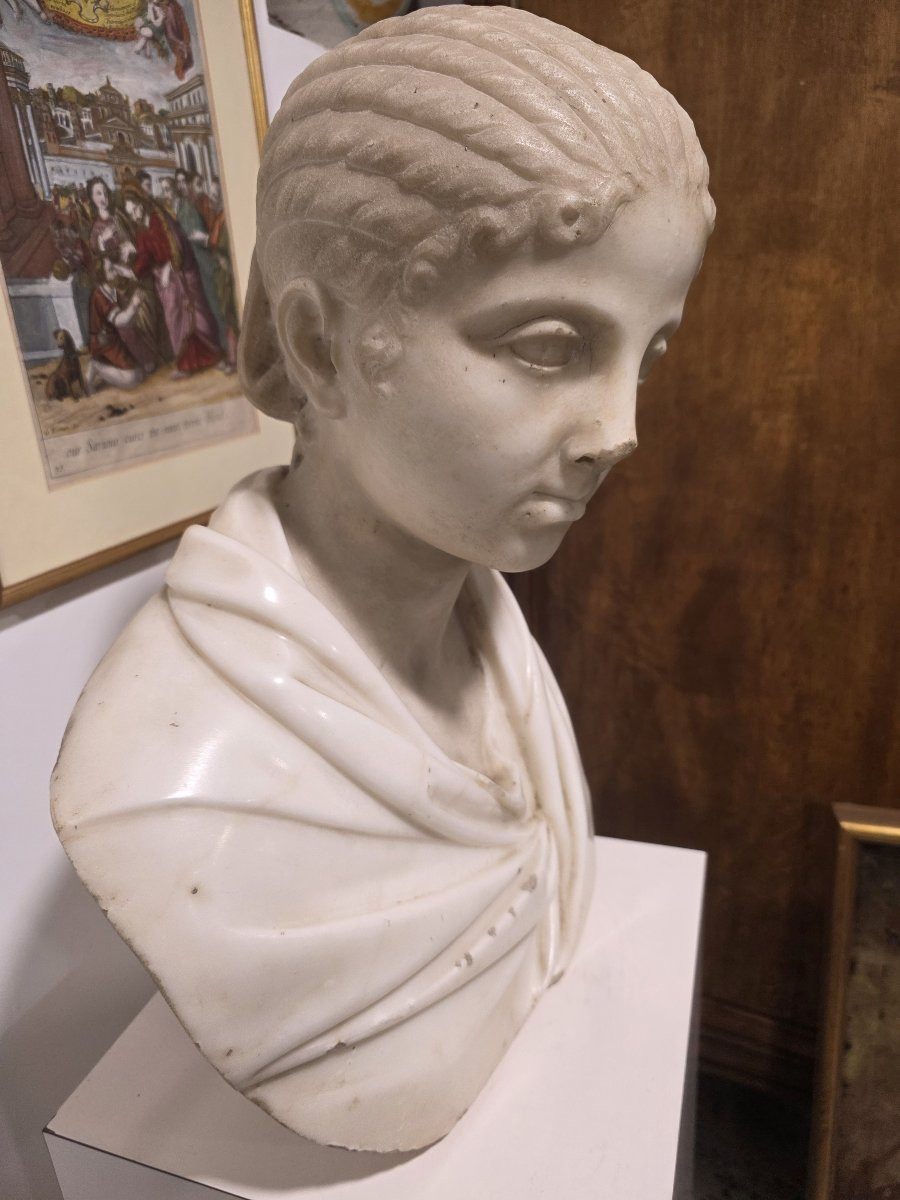 Statua in marmo raffigurante Plautilia Firenze, XVIII secolo-photo-6