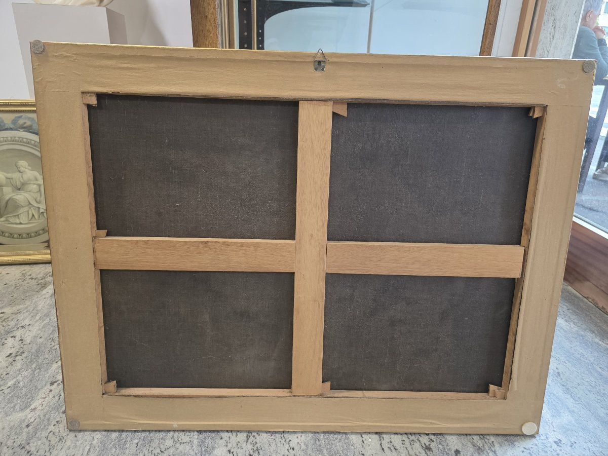 Olio su tela raffigurante scena dopo la Battaglia. Epoca XVII secolo-photo-2