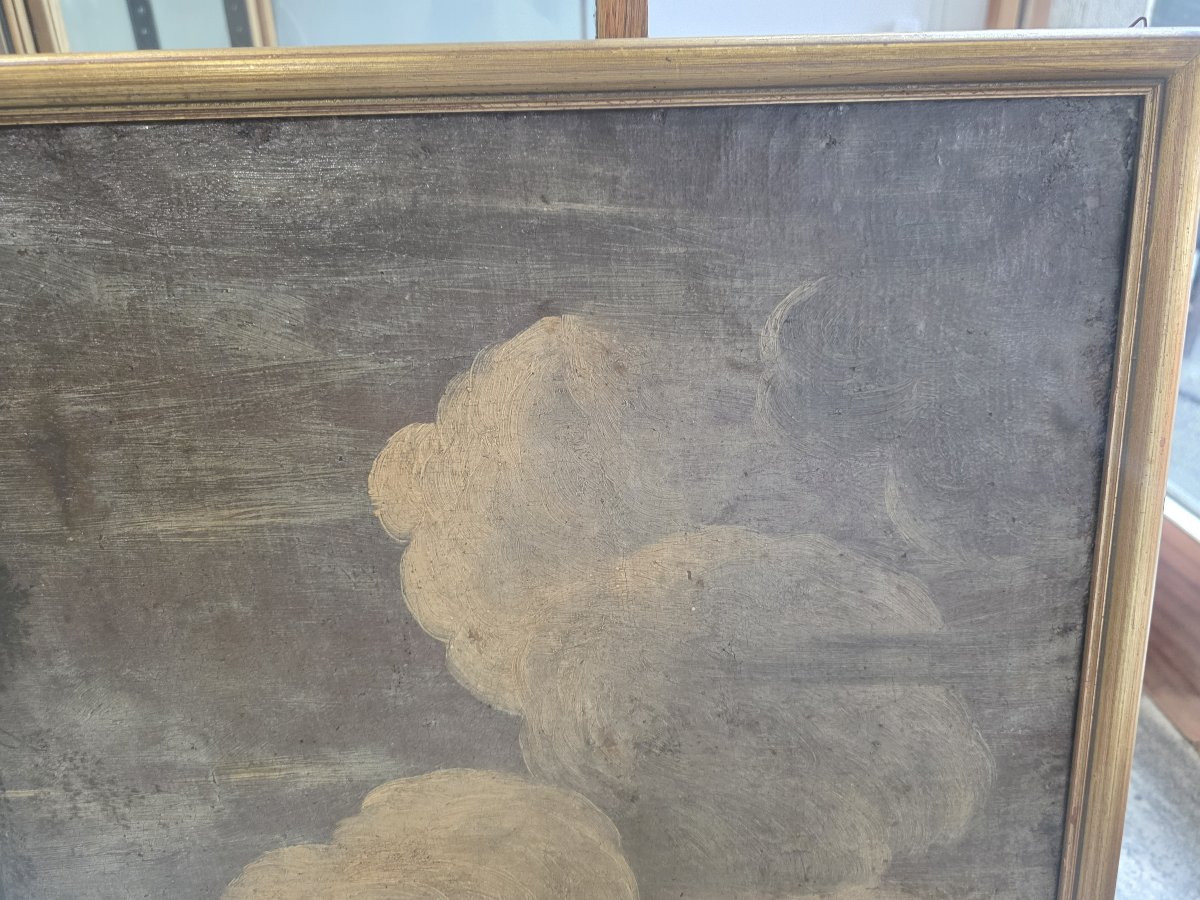 Scuola italiana, XVIII secolo, capriccio di rovine architettoniche con personaggi-photo-2