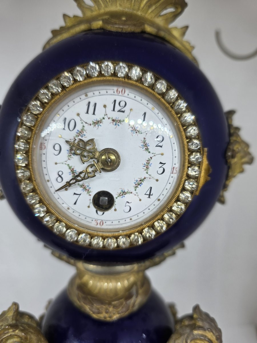 Orologio da tavolo a forma di vaso (o "orologio ad urna") francese epoca napolenoe III-photo-2