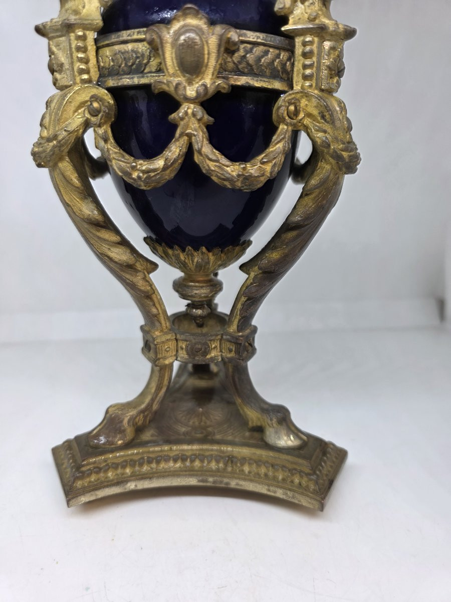 Orologio da tavolo a forma di vaso (o "orologio ad urna") francese epoca napolenoe III-photo-3