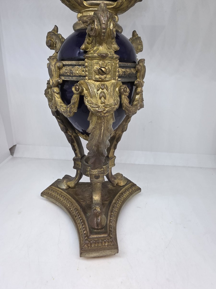 Orologio da tavolo a forma di vaso (o "orologio ad urna") francese epoca napolenoe III-photo-4