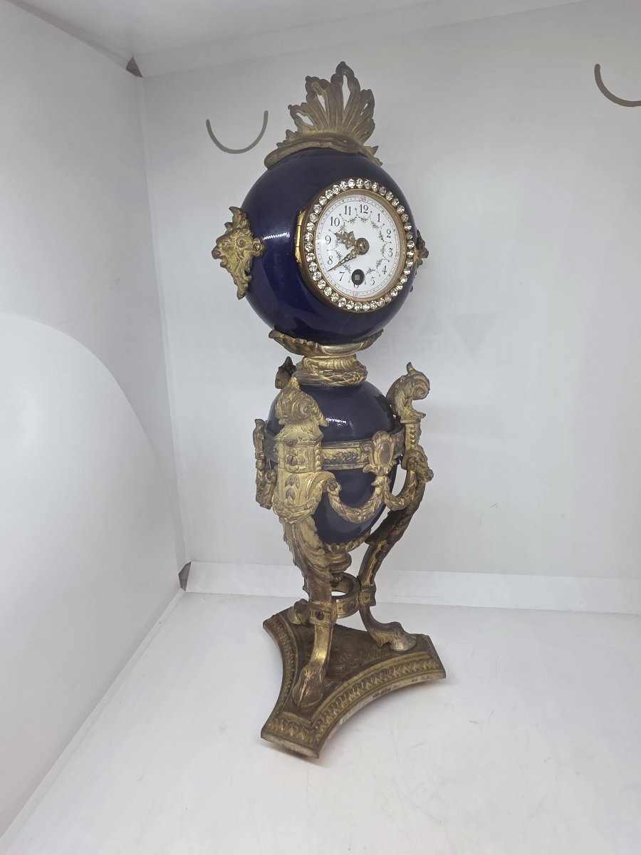 Orologio da tavolo a forma di vaso (o "orologio ad urna") francese epoca napolenoe III-photo-5