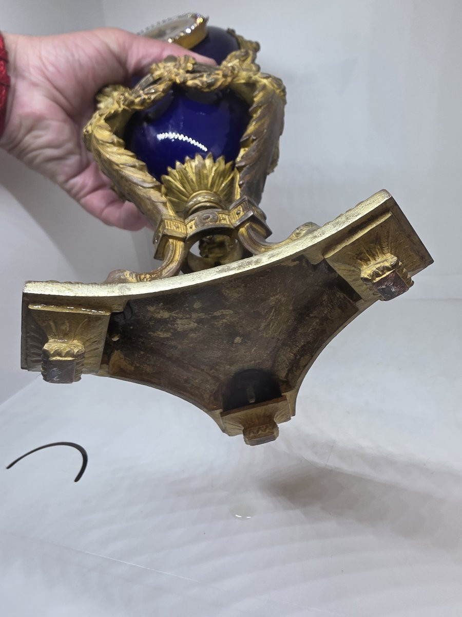 Orologio da tavolo a forma di vaso (o "orologio ad urna") francese epoca napolenoe III-photo-6